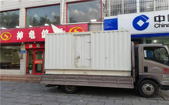 临安出租发电机施工案例